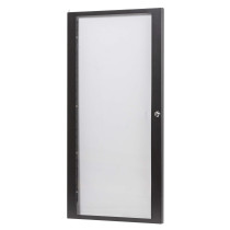 Porta anteriore ad 18U, realizzata in plexiglass con telaio in acciaio