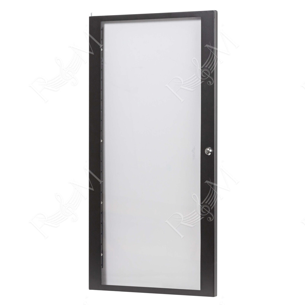 Porta anteriore ad 18U, realizzata in plexiglass con telaio in acciaio