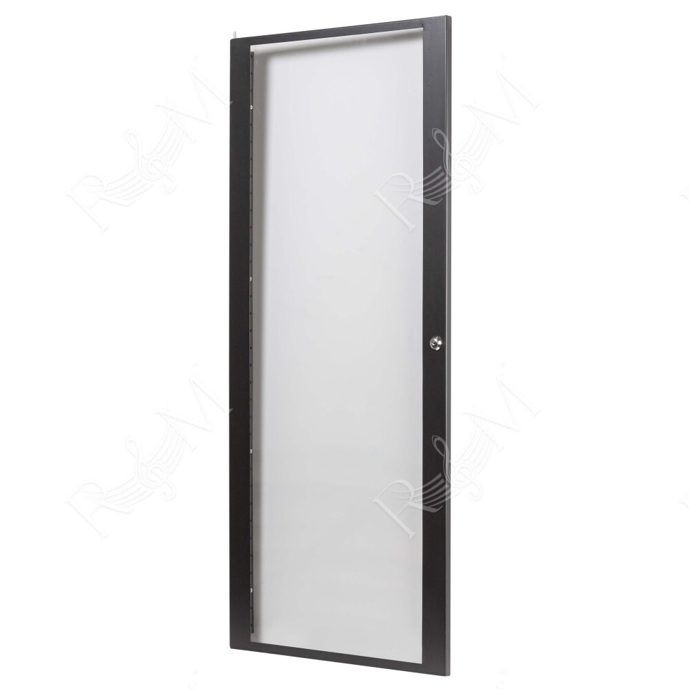 Porta anteriore a 24U, realizzata in plexiglass con telaio in acciaio