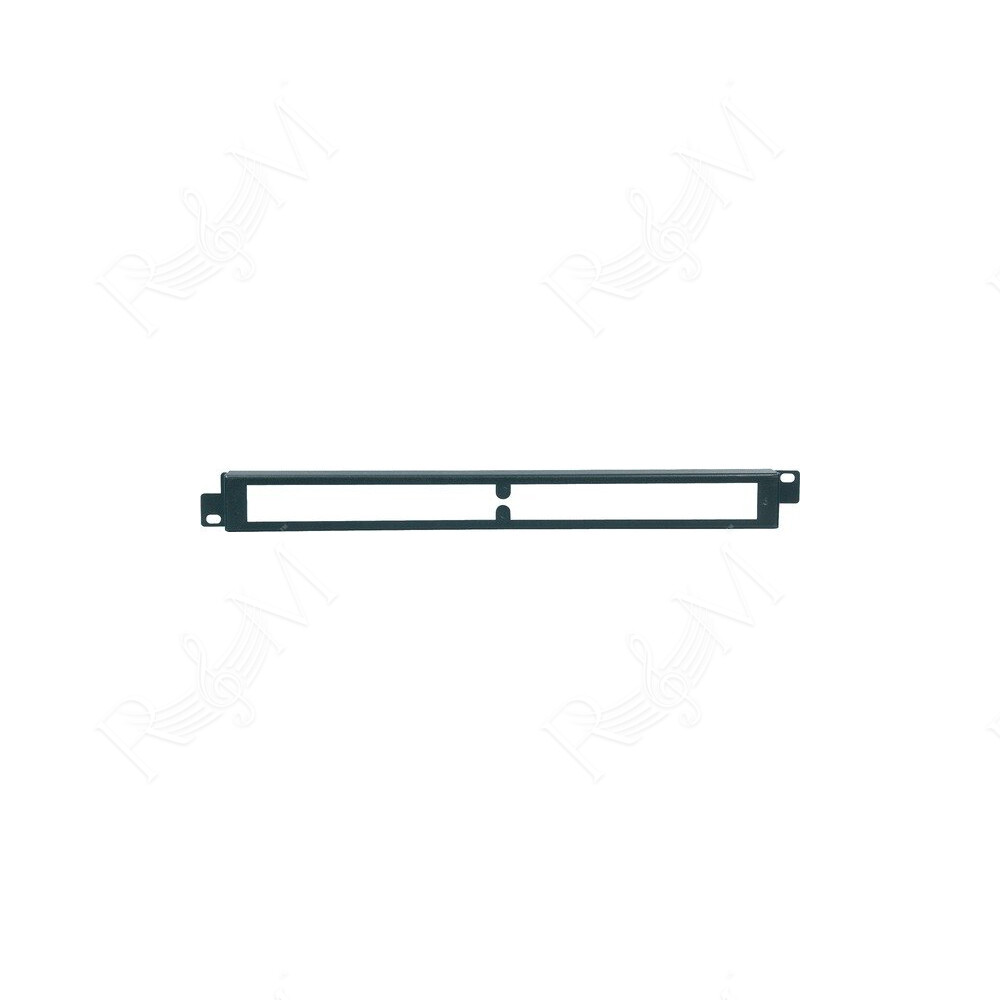 Pannello di protezione/sicurezza 1 unità rack 19' con corpo in metallo e finestra ispezione in plexiglas.