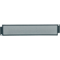 Pannello di protezione/sicurezza 2 unità rack 19' con rete metallica anti-intrusione.