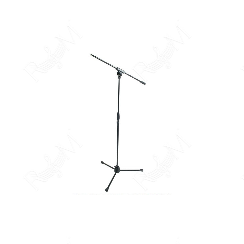 Asta professionale a giraffa per microfono, con base tripoide in alluminio, snodo superiore in acciaio.