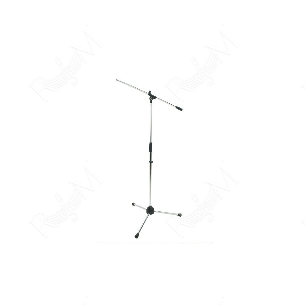 Asta a giraffa per microfono, con base tripoide in nylon.