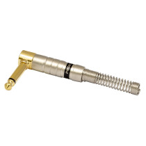 Jack mono professionale Ø 6.3 mm. -1/4' , angolare a 90°.