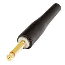 Connettore professionale jack mono 6,3 mm - 1/4“. Colore: Nero.