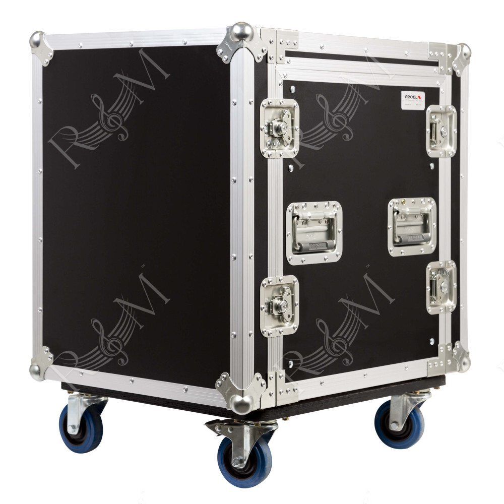 Custodia COMBO 19' 12U con portamixer 10U regolabile in altezza, profondità utile corpo 45cm.