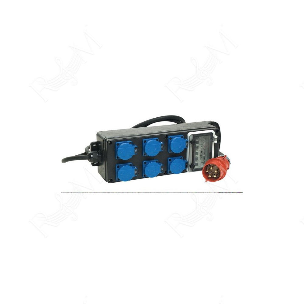 Nuovo, pratico e compatto power box portatile, realizzato con struttura in gomma con maniglia di trasporto integrata.