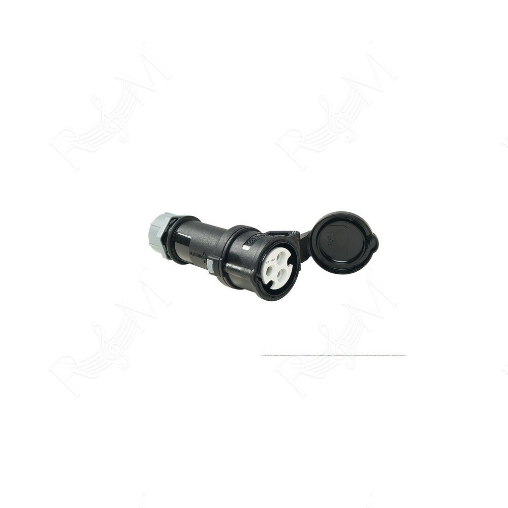 Presa volante 16A - 2P+T - 230V~ - IP44 - h6 (CE 73/23).