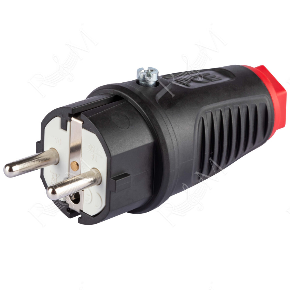 Spina volante Schuko 16A - 2P+T - 230V~ - IP44 (DIN 49440).