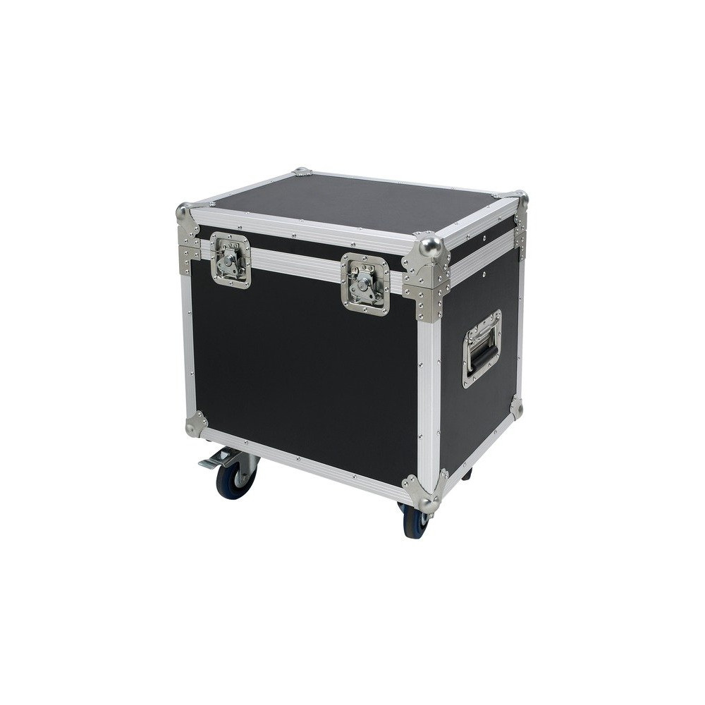 Flight case multifunzione realizzato in multistrato di pino marino di spessore 9mm. con ruote girevoli da 100 mm di tipo industr