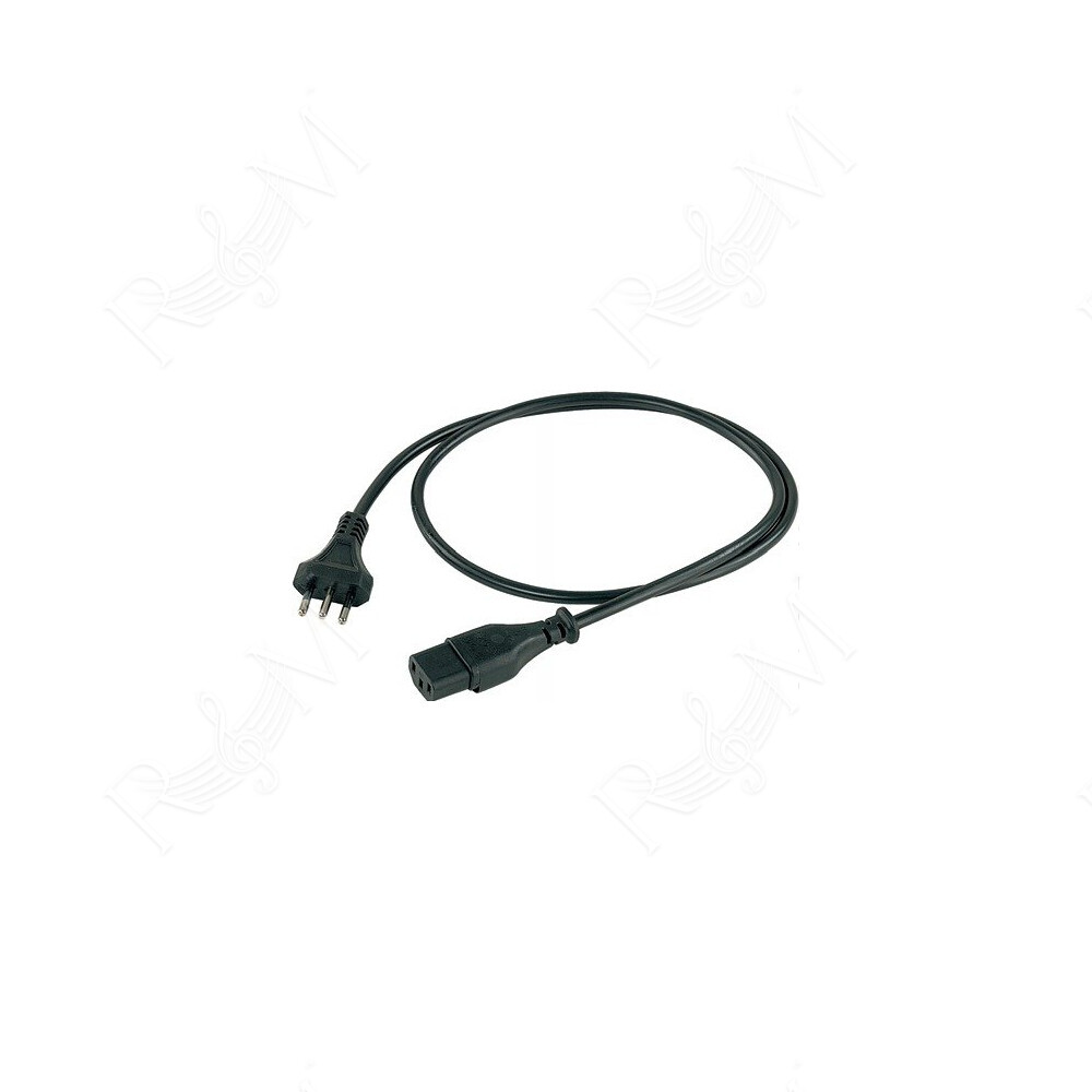 Cavo di alimentazione assemblato PROEL (3x1 mm2) con connessioni presa volante EC standard 3 poli -> spina volante EC standard 3