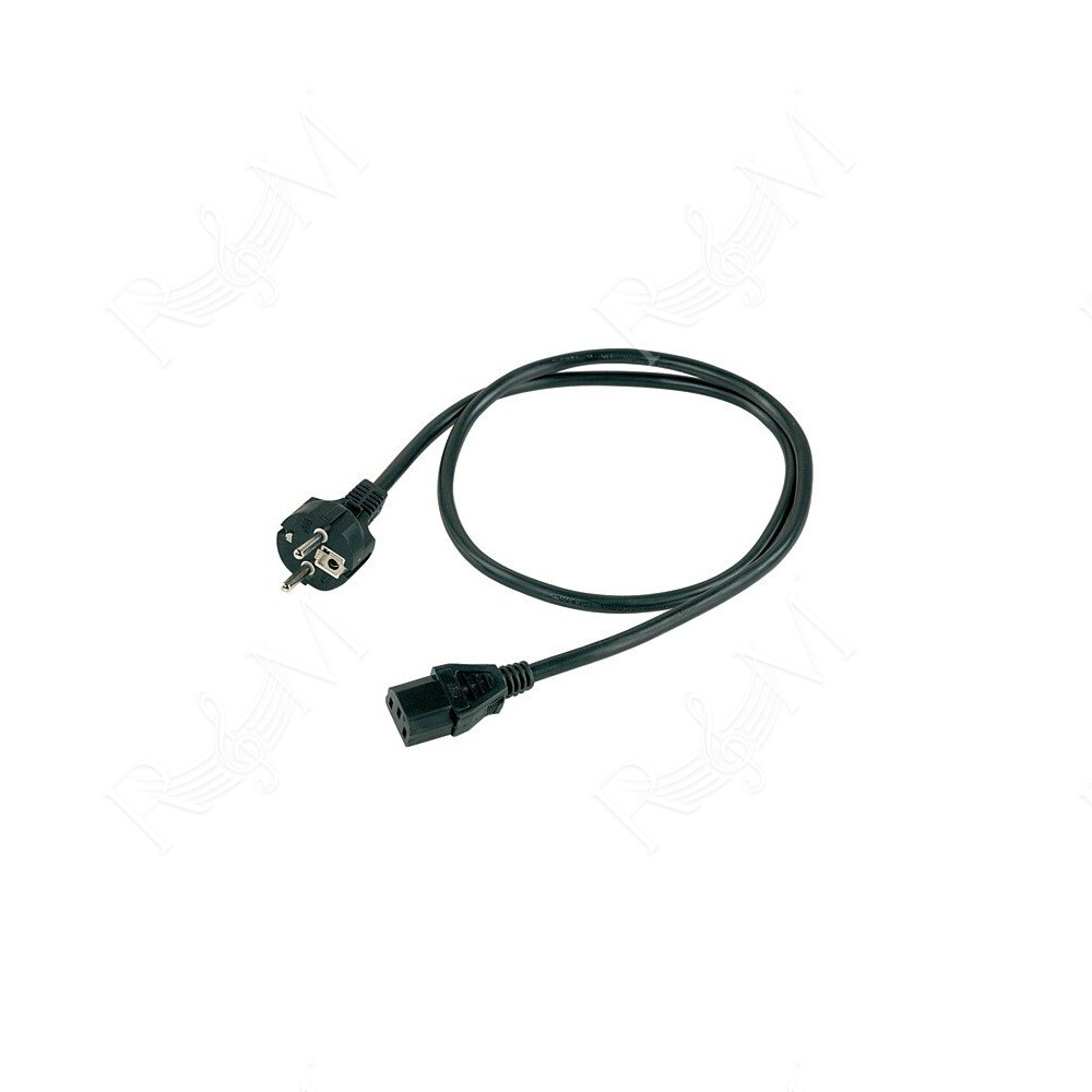 Cavo di alimentazione assemblato PROEL (3x1 mm2) con connessioni presa volante EC standard 3 poli -> spina volante SCHUKO 16A. L