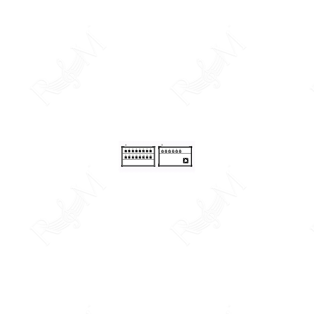 Stage Box con N. 16 prese da pannello XLR neutrik 3 poli (NC3FDL1), N. 6 spine da pannello XLR neutrik 3 poli (NC3MDL1), N. 1 sp