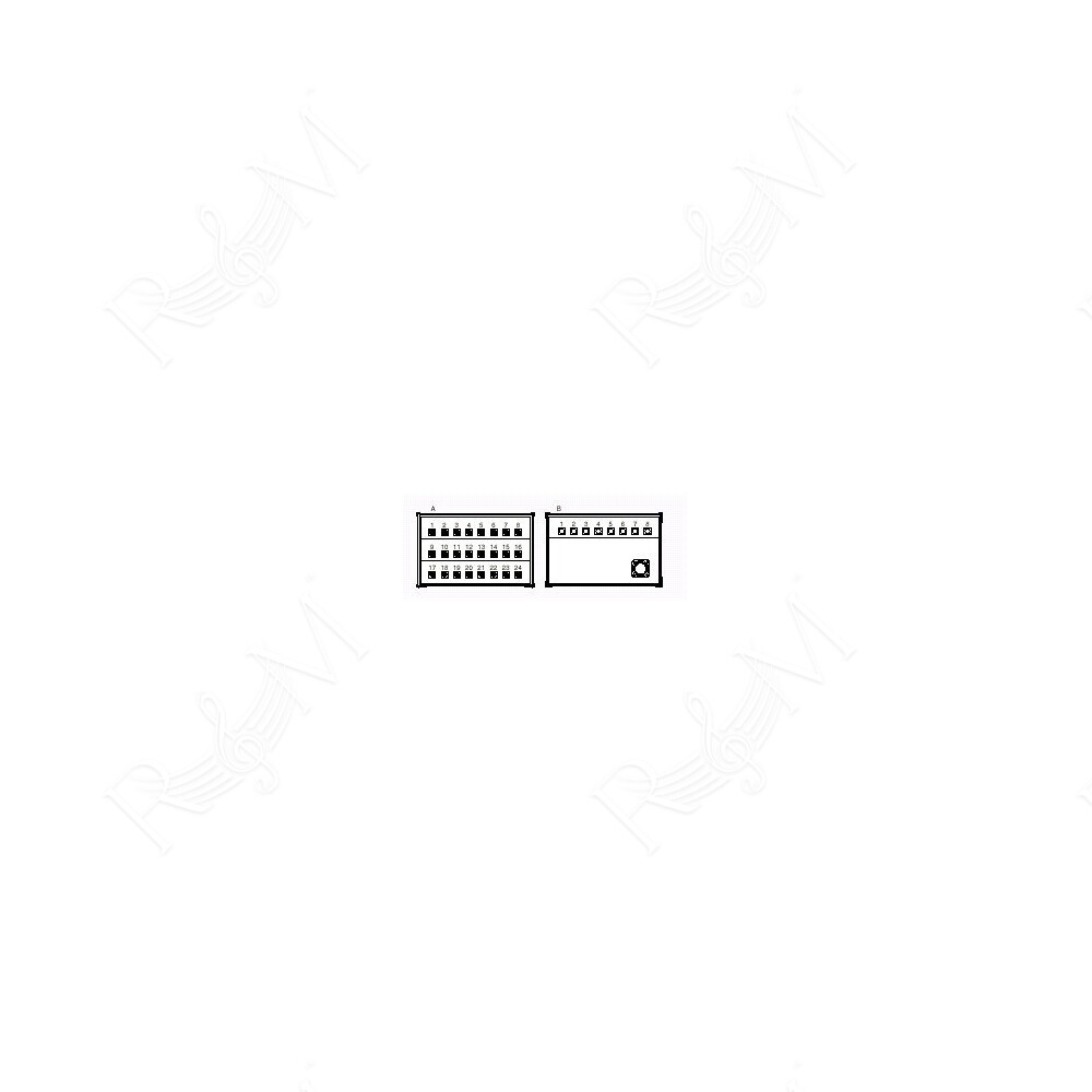 Stage Box con N. 24 prese da pannello XLR neutrik 3 poli (NC3FDL1), N. 8 spine da pannello XLR neutrik 3 poli (NC3MDL1), N. 1 sp