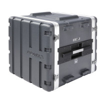 Custodia a rack 19' - 10 unità - realizzata in 'Polietilene FORCE'. Profondità interna utile: 420 mm