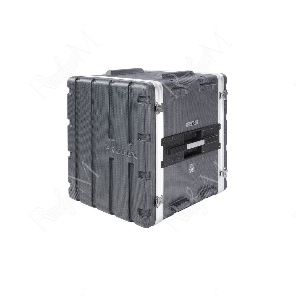 Custodia a rack 19' - 12 unità - realizzata in 'Polietilene FORCE'. Profondità interna utile: 420 mm