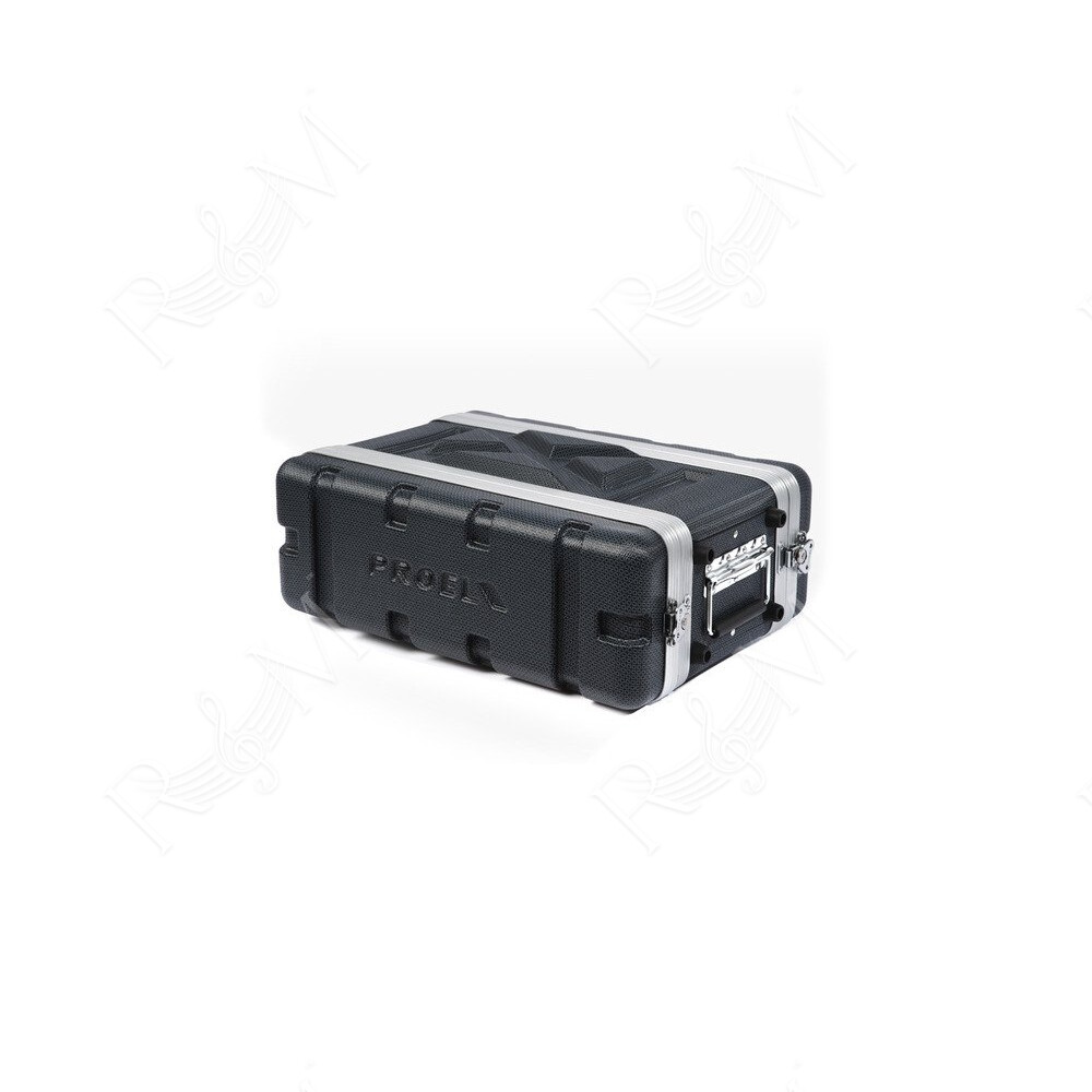 Custodia a rack 19' - 3 unità - realizzata in 'Polietilene FORCE'. Profondità interna utile: 208 mm