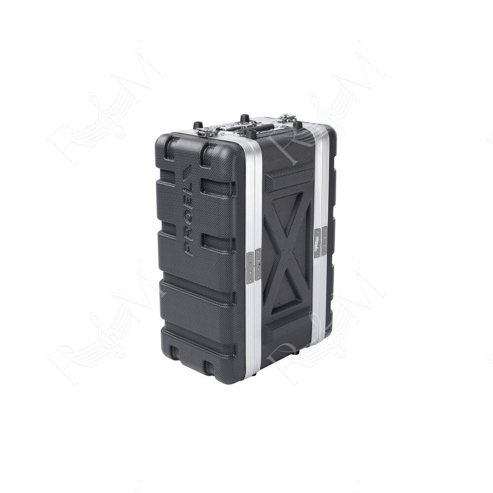 Custodia a rack 19' - 4 unità - realizzata in 'Polietilene FORCE'. Profondità interna utile: 208 mm