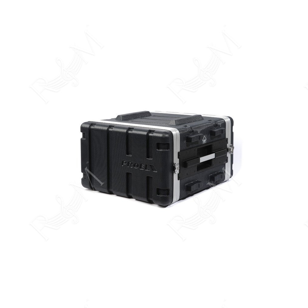 Custodia a rack 19' - 6 unità - realizzata in 'Polietilene FORCE'. Profondità interna utile: 420 mm