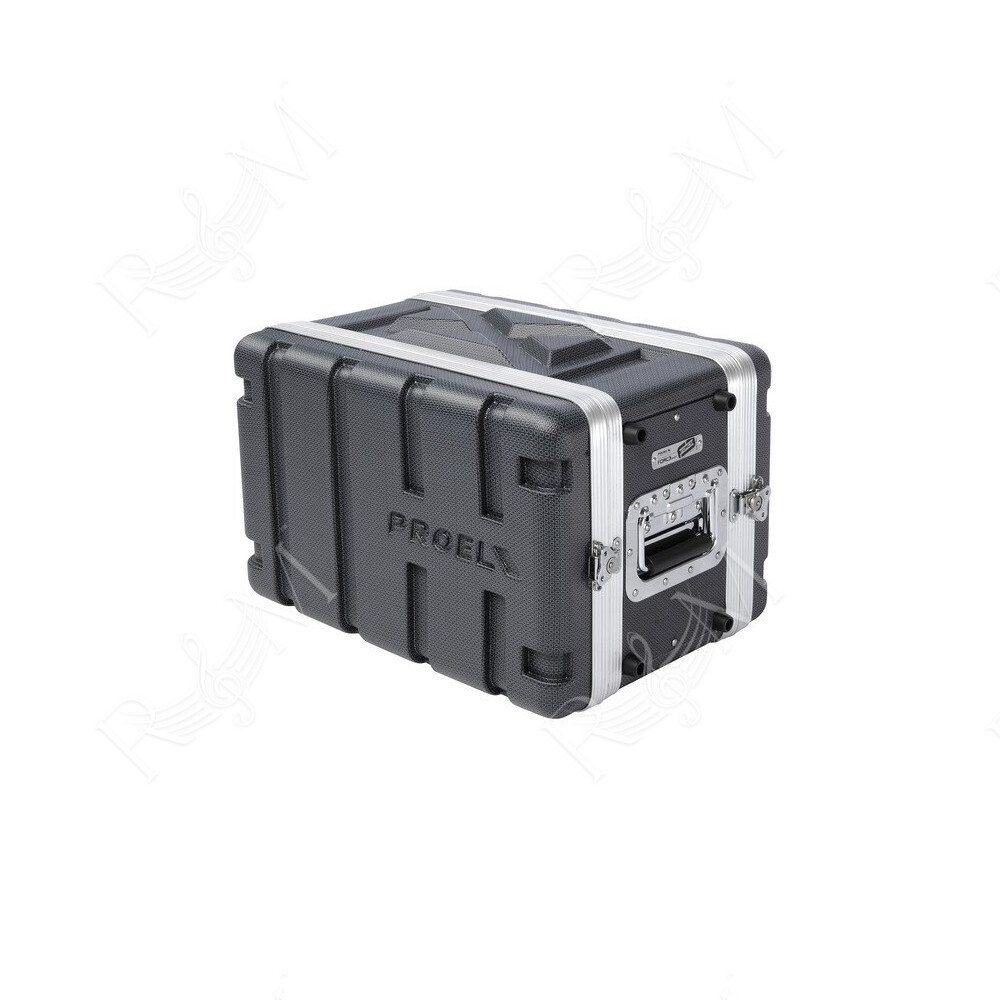Custodia a rack 19' - 6 unità - realizzata in 'Polietilene FORCE'. Profondità interna utile: 208 mm