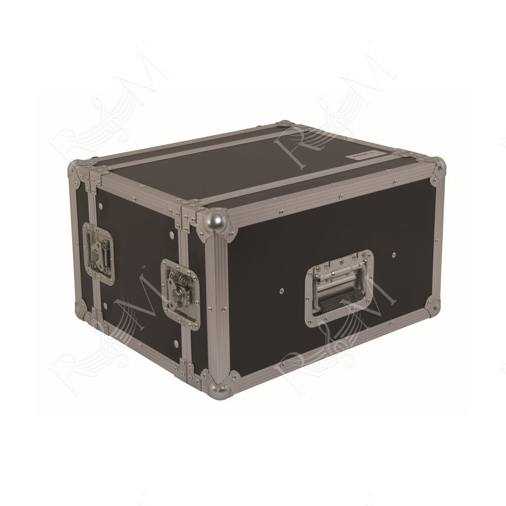 Flight case professionale 6U a rack 19', profondità utile corpo 25cm.