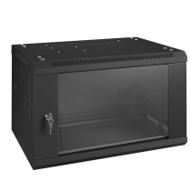 Armadio modulare a rack 19", per installazione da parete, a 6 unità
