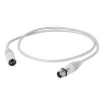 Cavo professionale bilanciato con connessioni presa volante XLR 3P Neutrik - spina volante XLR 3P Neutrik/NC3FXXWT - HPC210WH - 