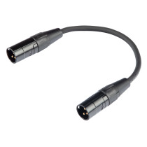 Cavo audio professionale adattatore per cambio genere con connessioni – 2 x spina volante XLR 3P REAN. Colore disponibile: BLung