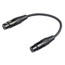 Cavo audio professionale adattatore per cambio genere con connessioni – 2 x presa volante XLR 3P REAN. Colore disponibile: BLung