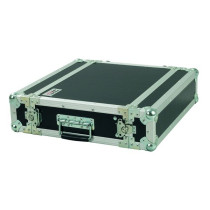 Flight case 2U a rack 19', profondità utile corpo 25cm.