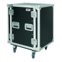 Flight case professionale 16U a rack 19', profondità utile corpo 45cm.