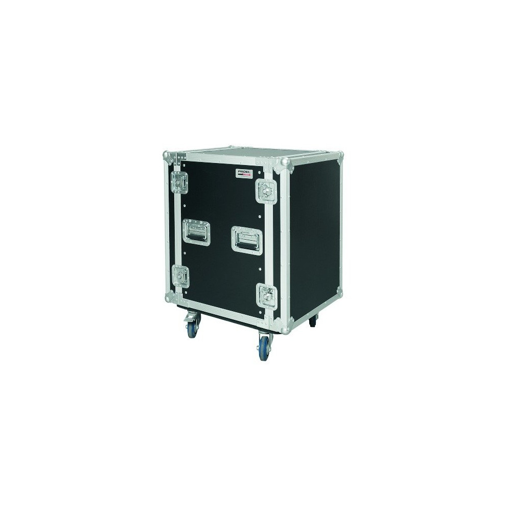 Flight case professionale 16U a rack 19', profondità utile corpo 45cm.