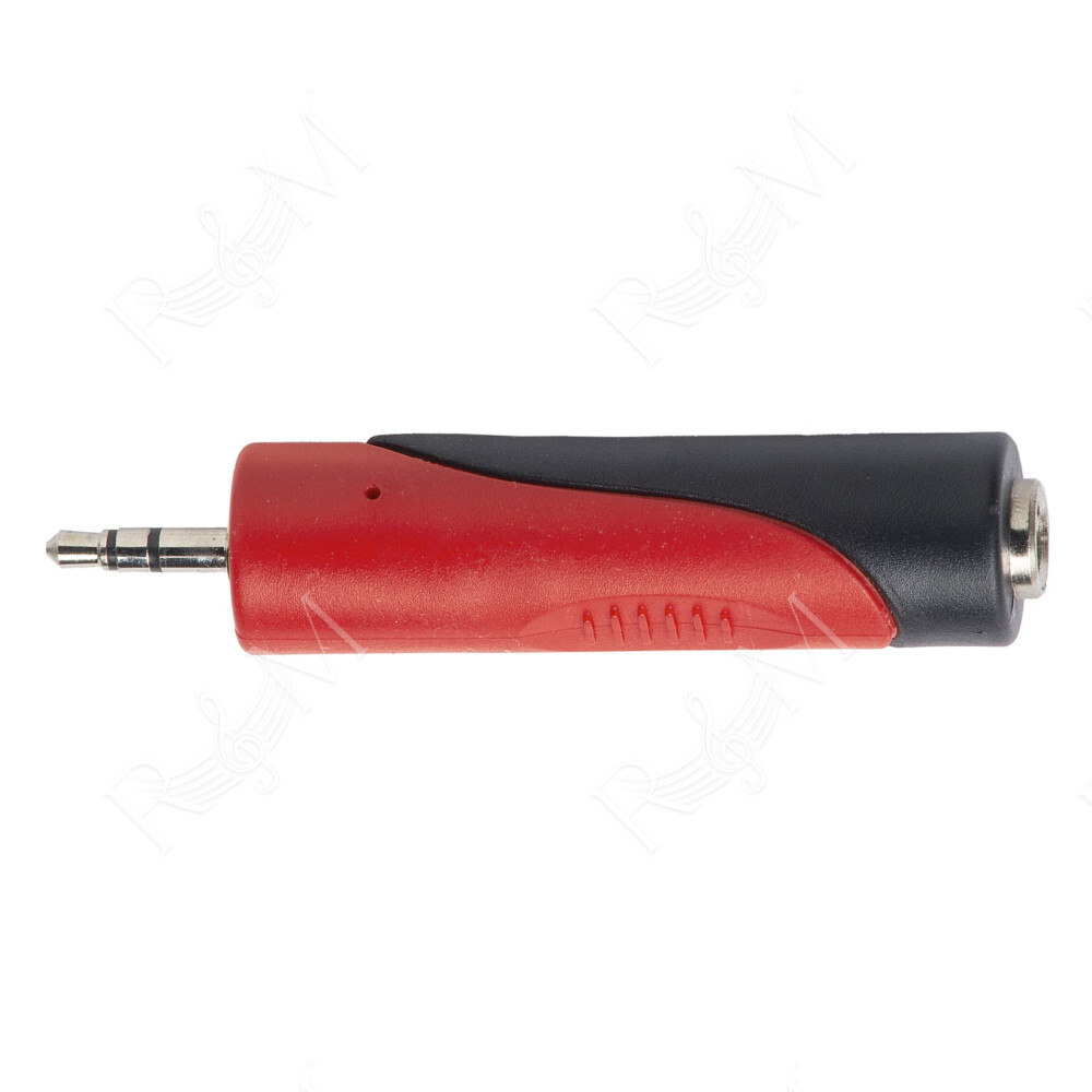 Adattatore spina 3,5 mm stereo > presa 6,3 mm stereo.