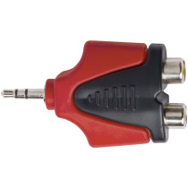 Adattatore spina 3,5 mm stereo > 2 x presa RCA.