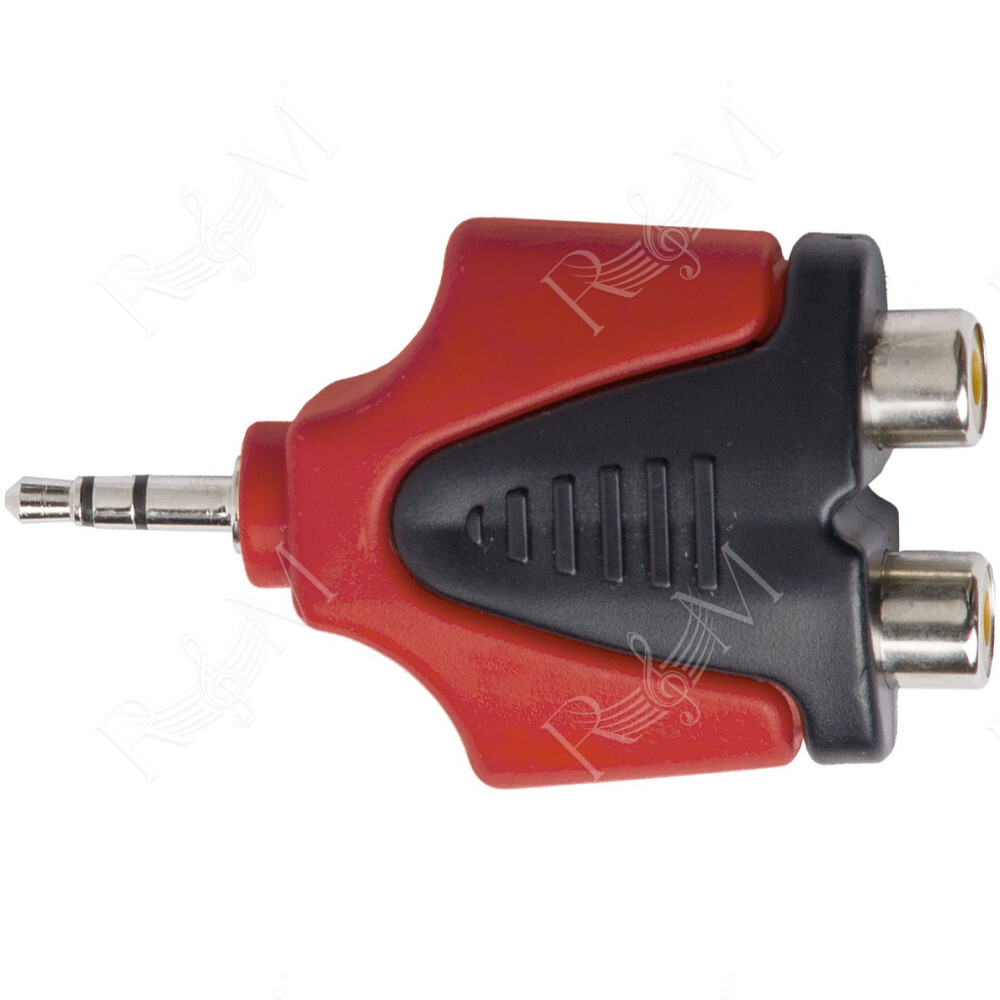 Adattatore spina 3,5 mm stereo > 2 x presa RCA.
