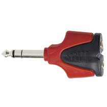 Nuovo adattatore spina 6,3 mm stereo > 2 x presa 3,5 mm stereo.