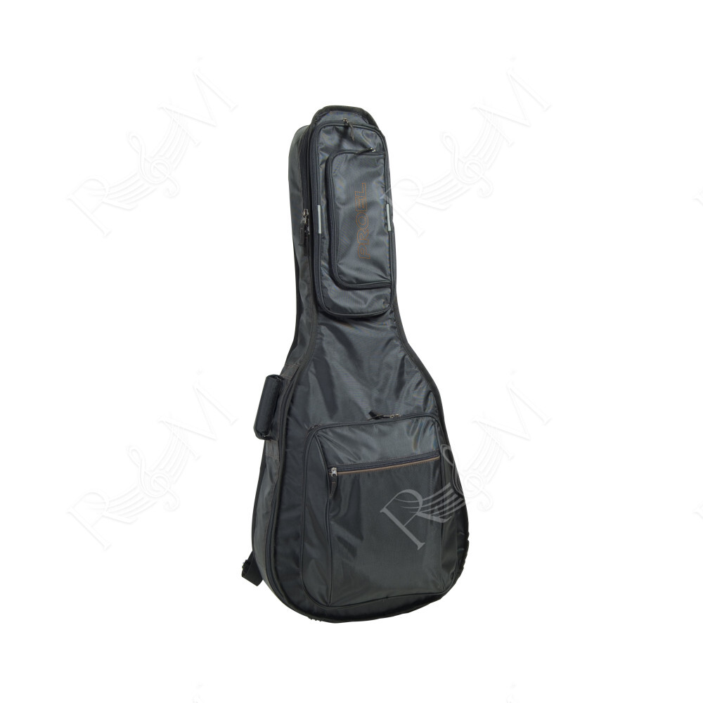 Borsa per chitarra Classica 3/4 in nylon 420D antistrappo con imbottitura da 10mm. Disponibile nel colore nero.