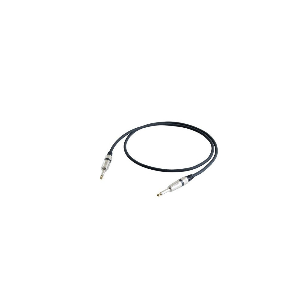 Cavo professionale per strumenti con connessioni spina jack Mono Ø 6.3 mm PROEL/S2CPROBK - HPC110BK - S2CPROBK. Lunghezza: 20 me