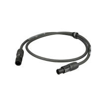 Cavo elettrico assemblato professionale PROEL con cavo HPC3025FG “flame retardant” 3x2.5 mm2. Disponibile in nero. Lunghezza: 10