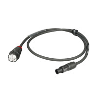 Cavo elettrico assemblato professionale PROEL con cavo HPC3025FG “flame retardant” 3x2.5 mm2. Disponibile in nero. Lunghezza: 1.