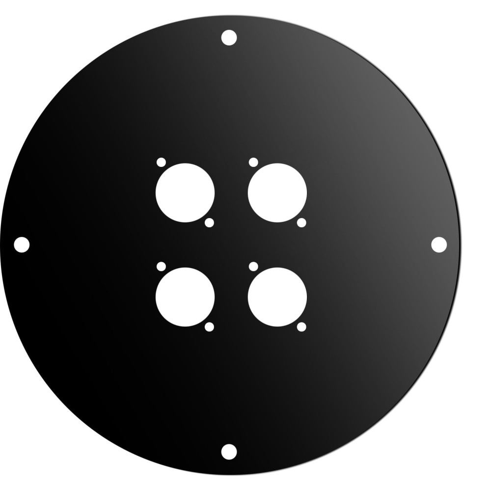 Disco frontale in acciaio verniciato nero per AV190/AV195