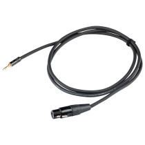 Cavo audio professionale bilanciato con connessioni jack Stereo Ø 3.5 mm REAN - presa volante XLR 3P REAN. Lunghezza: 1.5 metri.