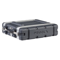 Custodia a rack 19' - 2 unità - realizzata in 'Polietilene FORCE'. Profondità interna utile: 307 mm