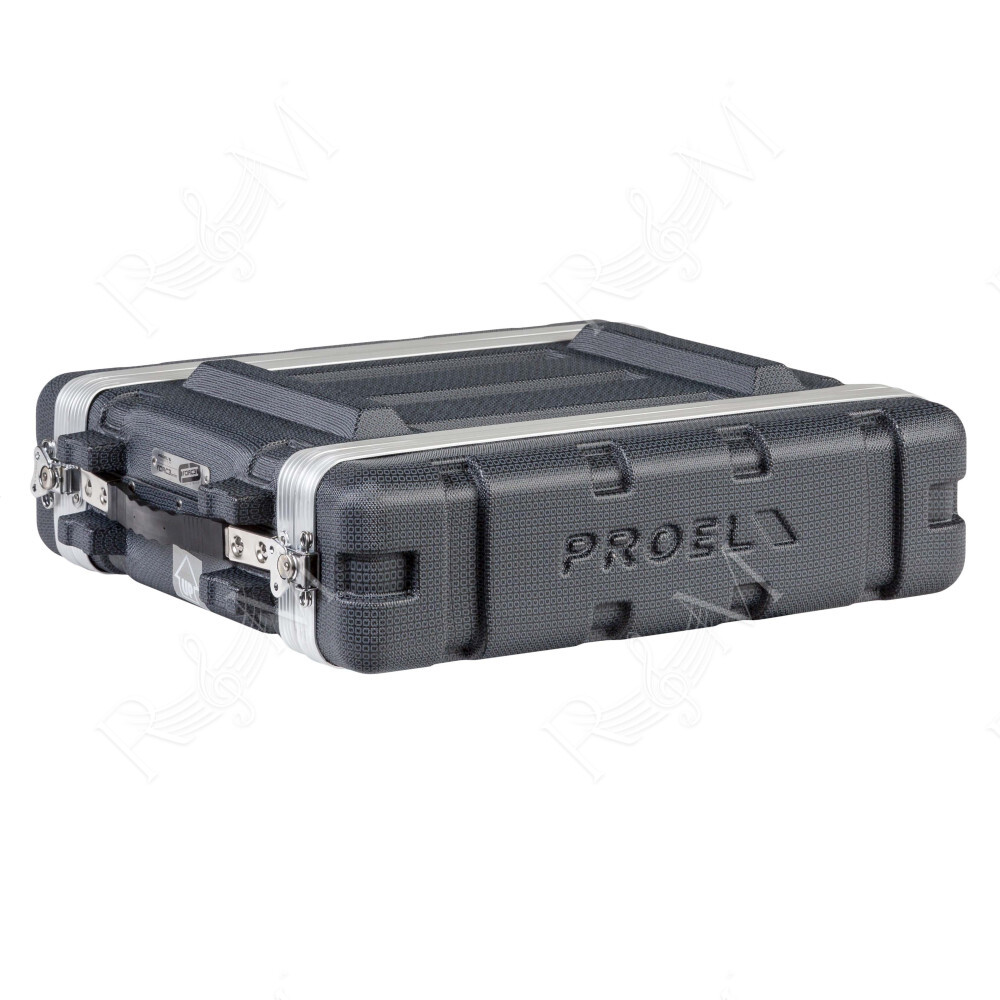 Custodia a rack 19' - 2 unità - realizzata in 'Polietilene FORCE'. Profondità interna utile: 307 mm