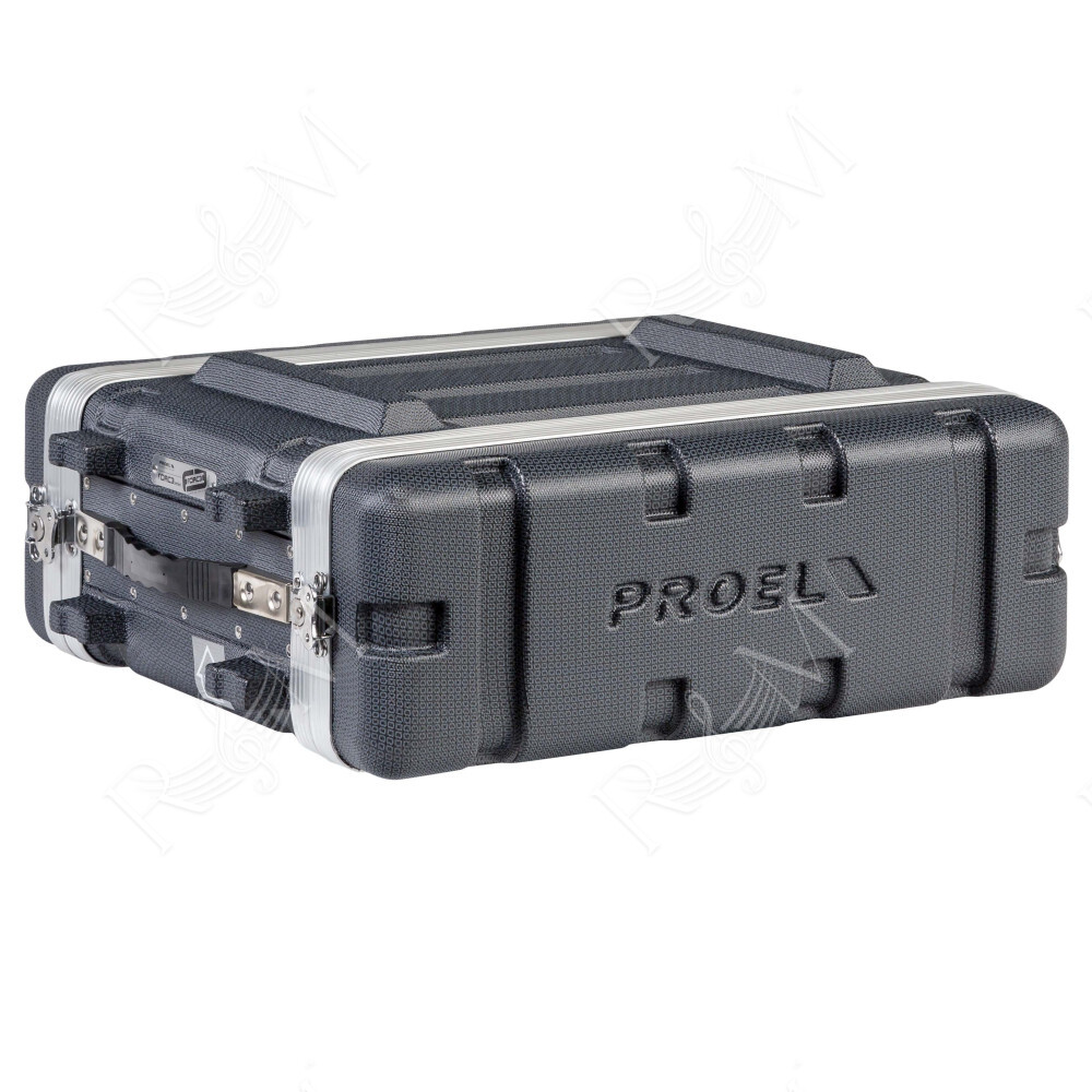 Custodia a rack 19' - 3 unità - realizzata in 'Polietilene FORCE'. Profondità interna utile: 307 mm