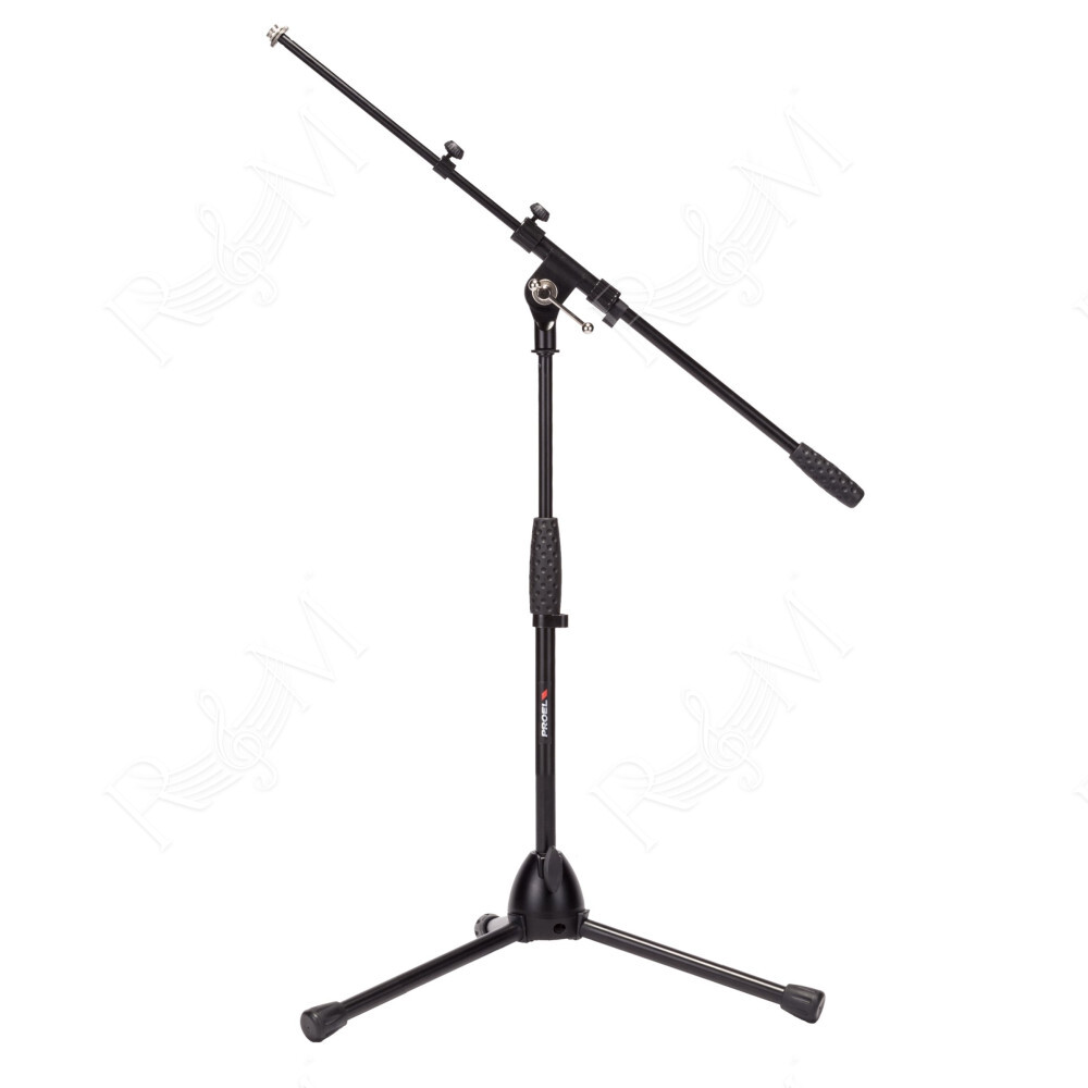 Asta professionale “nana”, con giraffa telescopica per microfono