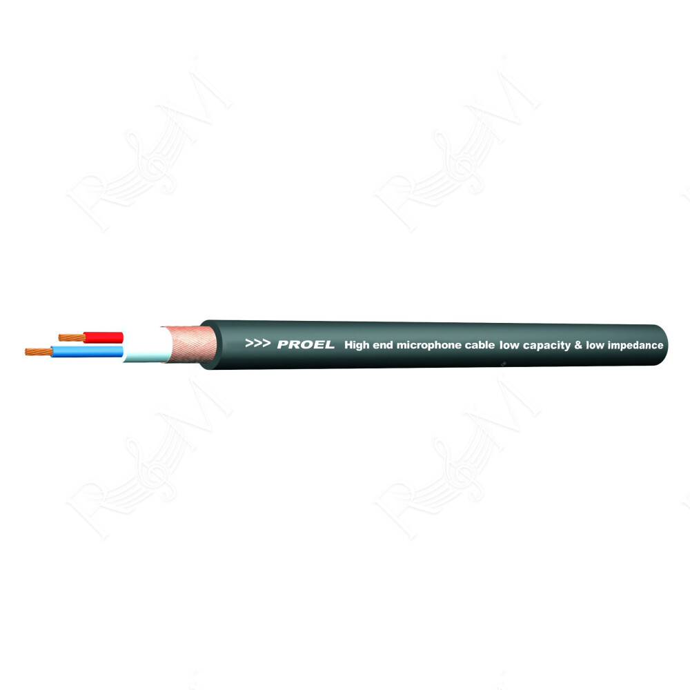 Cavo bilanciato “high-end” professionale per microfono con guaina esterna flessibile - O.F.C. (Oxygen Free Copper) - Sezione 2 x