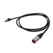 Cavo professionale PROEL LAN5S – Cat. 5e S-FTP - PUR, assemblato con connettori schermati RJ45 HIROSE serie TM21DP di alta quali
