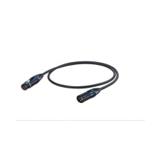 Cavo professionale esoterico bilanciato con connessioni presa volante XLR 3P Neutrik - spina volante XLR 3P Neutrik. Lunghezza: 