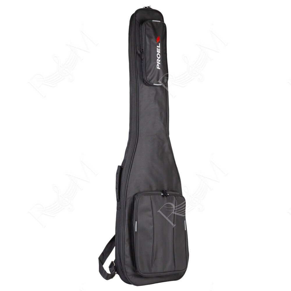 Borsa per basso Elettrico in poliestere 600D antistrappo con imbottitura da 10mm. Disponibile nel colore nero.